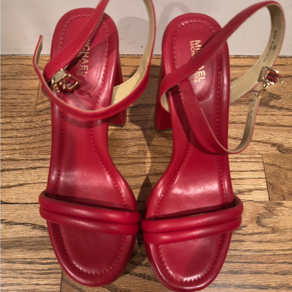Michael Kors Red Strappy Heels